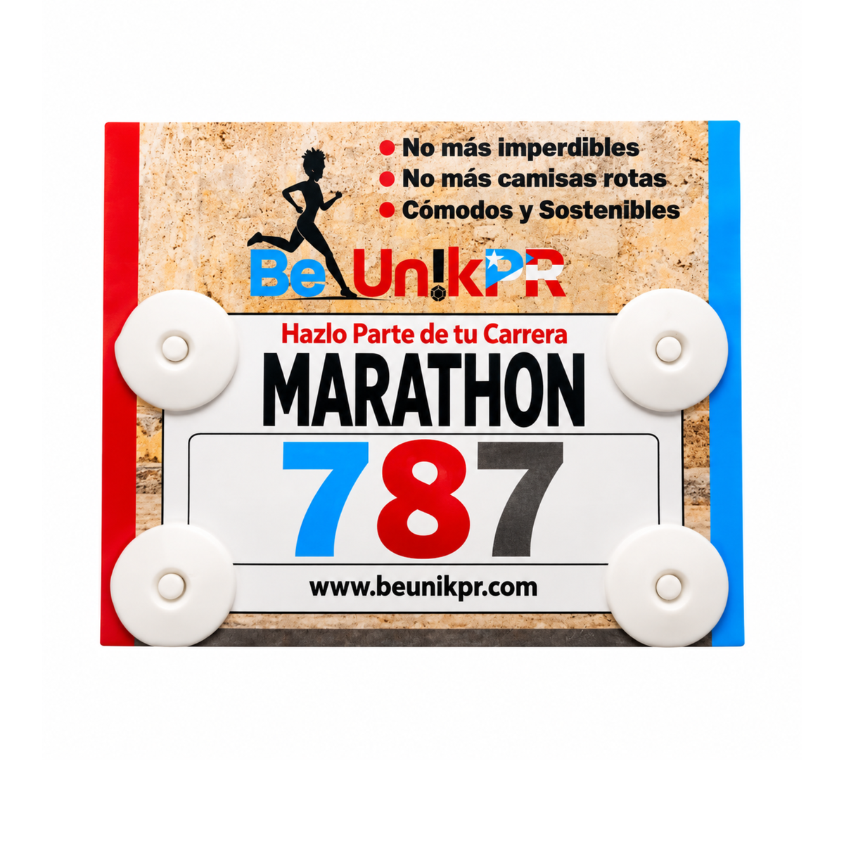 Bib Number Holder ( Tradición Borincana)