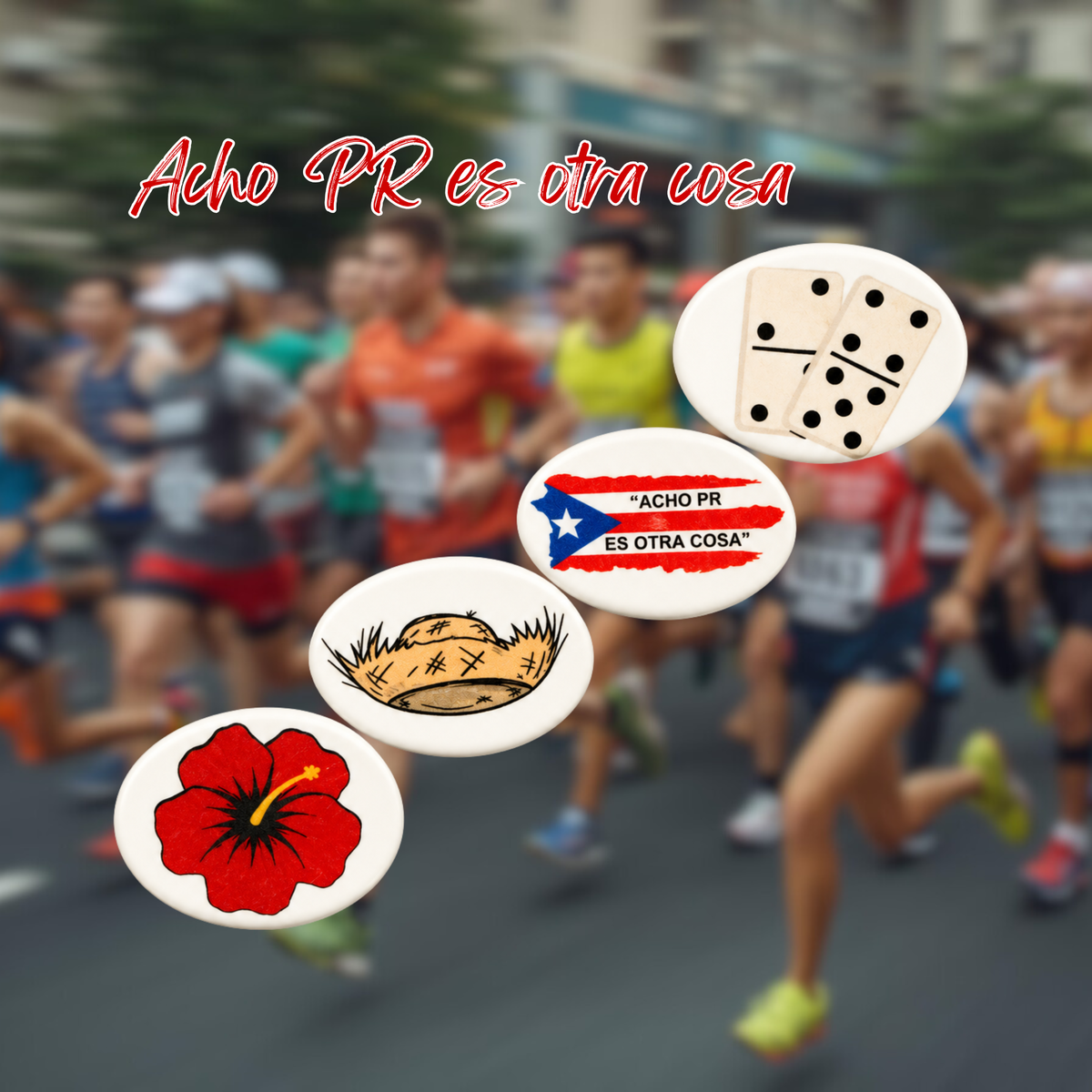 Bib Number Holder (Acho PR es Otra Cosa)