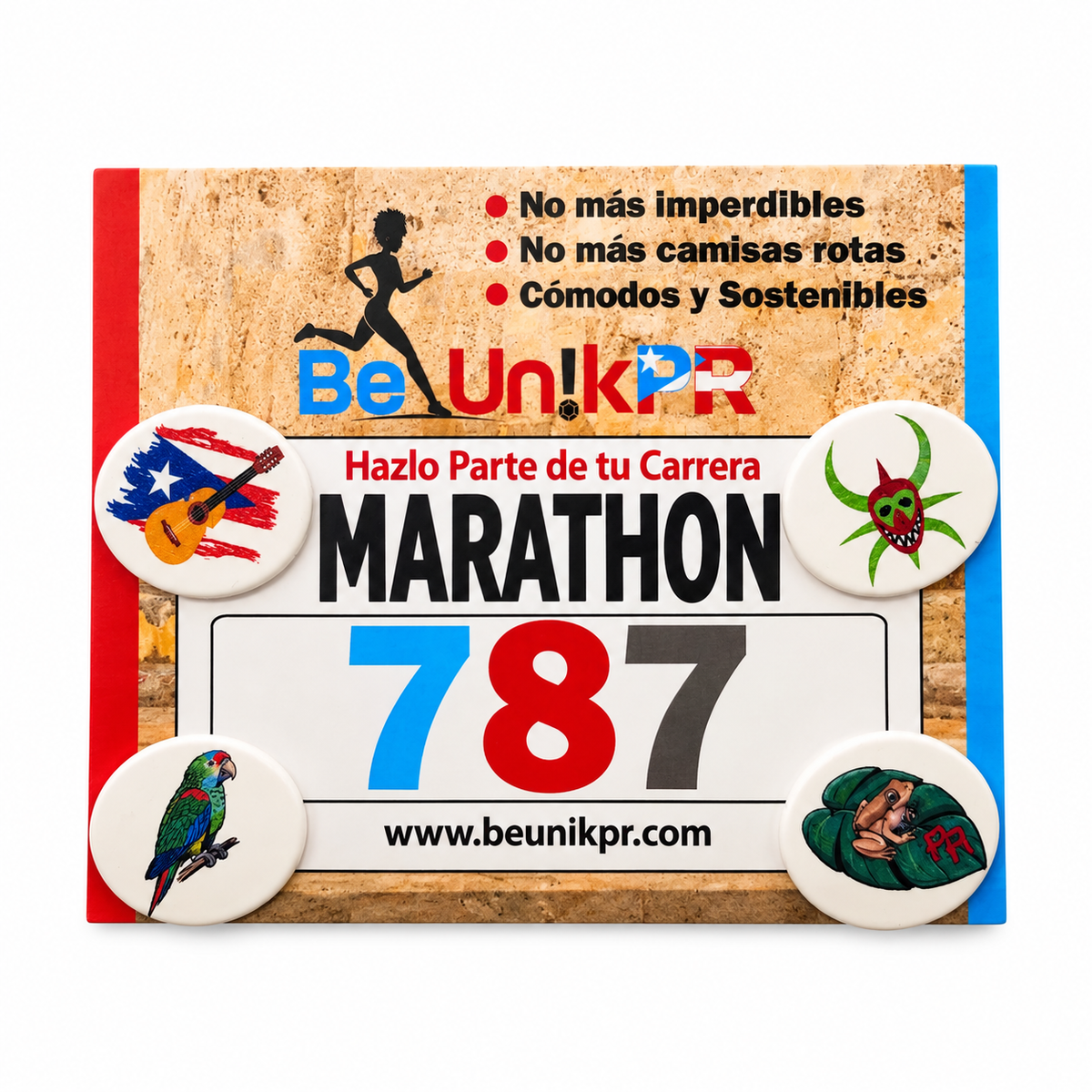 Bib Number Holder (Isla del Encanto)