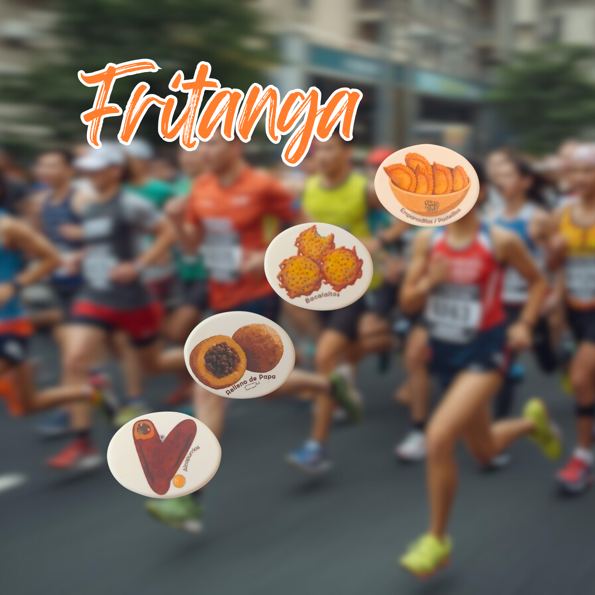 Bib Number Holder ( La Fritanga)
